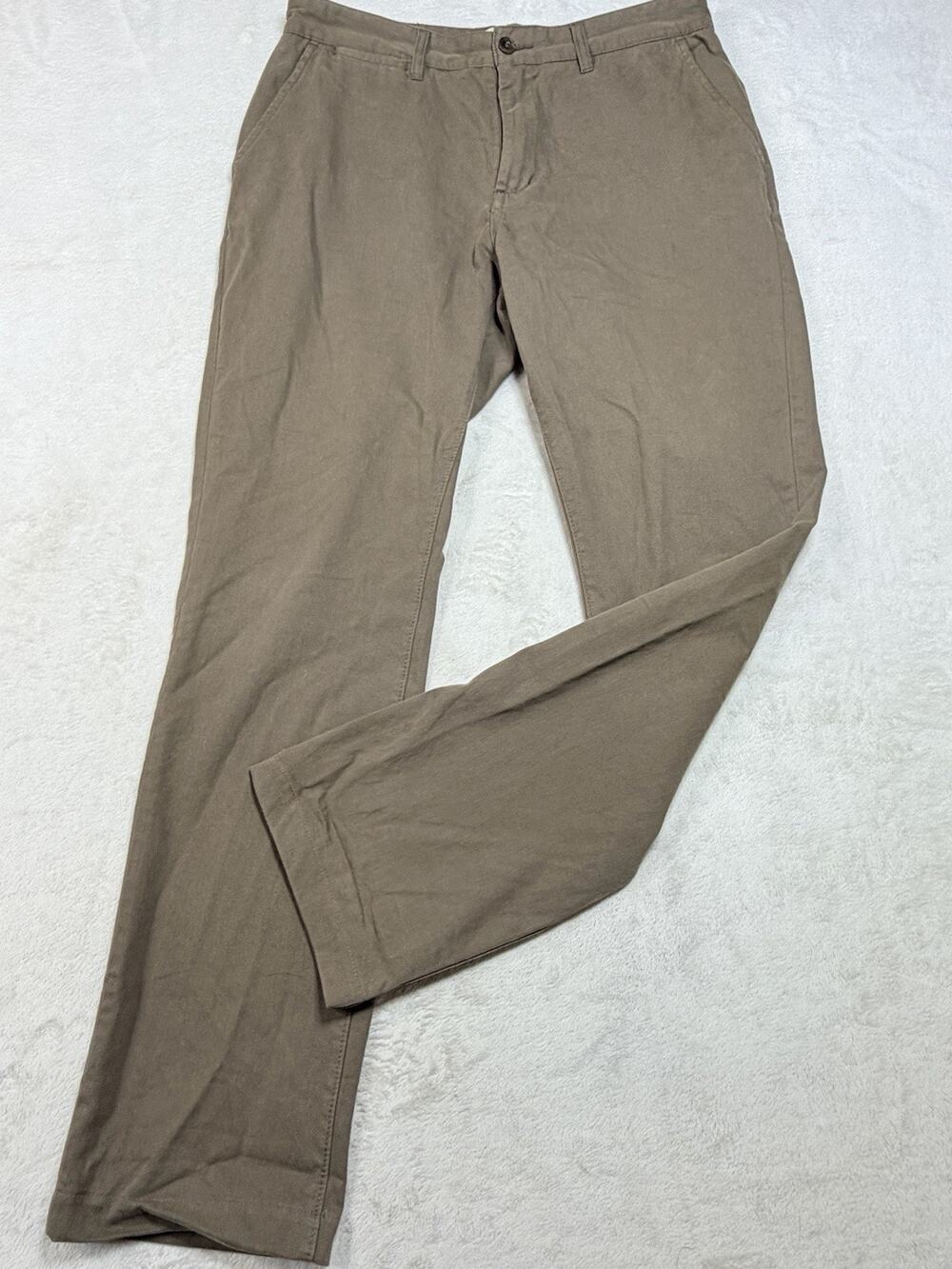 Taylor Stitch The Foundation Pant Democratic 100% Organic Cotton Khaki Chino 32